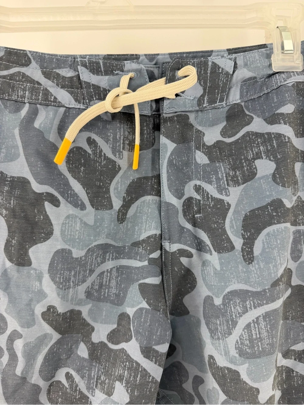 Marsh Wear Blue Camo Men’s Swim Trunks with Drawstring Sz 30 7” Inseam